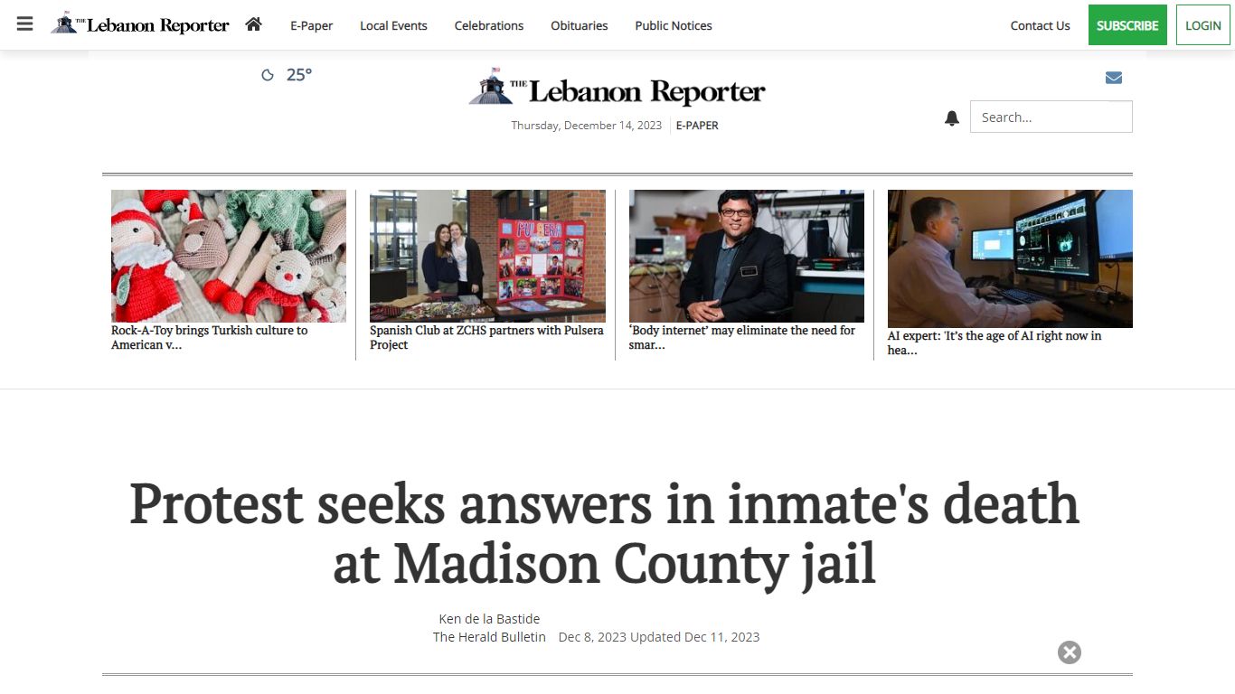 Protest seeks answers in inmate's death at county jail